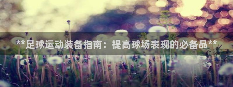 意昂3集团简介：**足球运动装备指南：提高球场表现的
