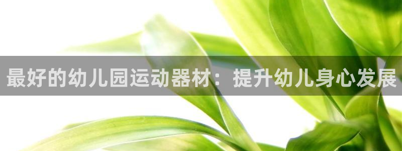 意昂体育3招商电话号码是多少号：最好的幼儿园运动器材