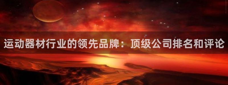 意昂体育3平台注册流程图：运动器材行业的领先品牌：顶
