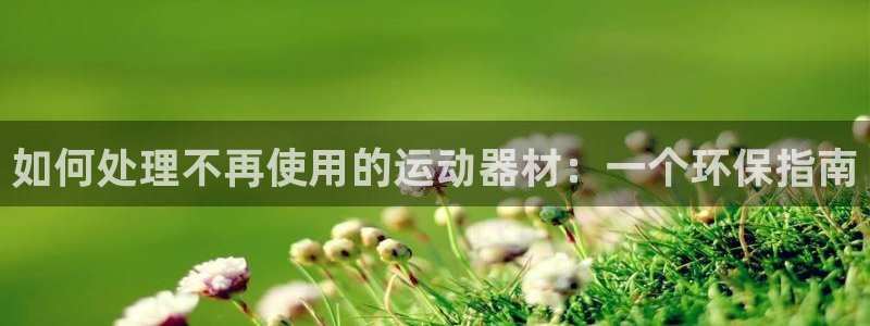 注册意昂3：如何处理不再使用的运动器材：一个环保指南