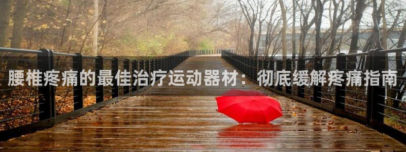 意昂3娱乐平台：腰椎疼痛的最佳治疗运动器材：彻底缓解