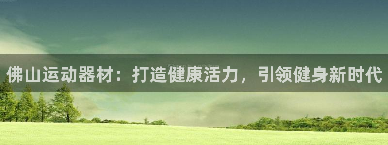 意昂体育3平台APP：佛山运动器材：打造健康活力，引