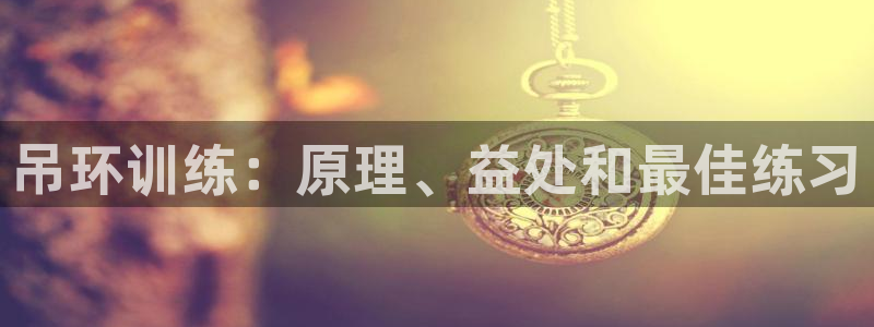 意昂体育3平台假的吗是真的吗吗：吊环训练：原理、益处